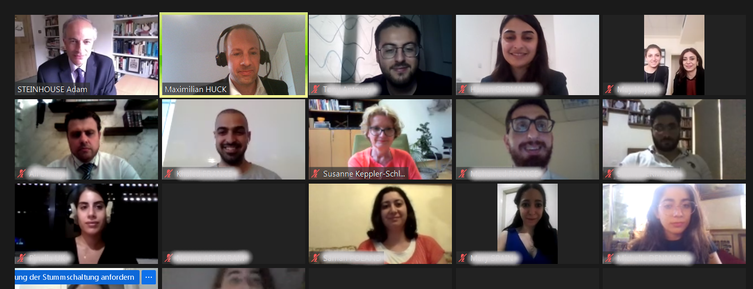 Online-Schulung für JungdiplomatInnen / Botschaft Beirut