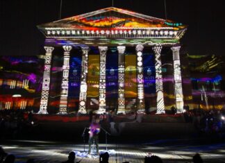 Experimentelle Gebäudeprojektionen / Botschaft Pretoria