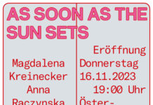 As Soon As The Sun Sets / Kulturforum Berlin