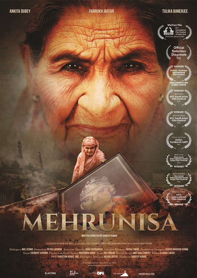 Das Bild zeigt das Filmplakat – MEHRUNISA mit der Hauptdarstellerin