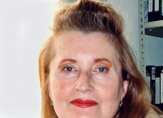 Literarischer Salon zu Elfriede Jelinek / Botschaft Stockholm Das Bild zeigt die Autorin Elfriede Jelinek