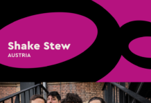 23. Ausgabe von Athens Jazz / Österreichische Botschaft Athen Das Bild zeigt die österreichische Jazzformation Shake Stew vor einer roten Ziegelmauer
