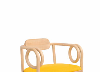 Design Without Borders / Kulturforum Budapest Das Bild zeigt den Sessel Loop Lounge von India Mahdavi für Gebrüder Thonet Vienna