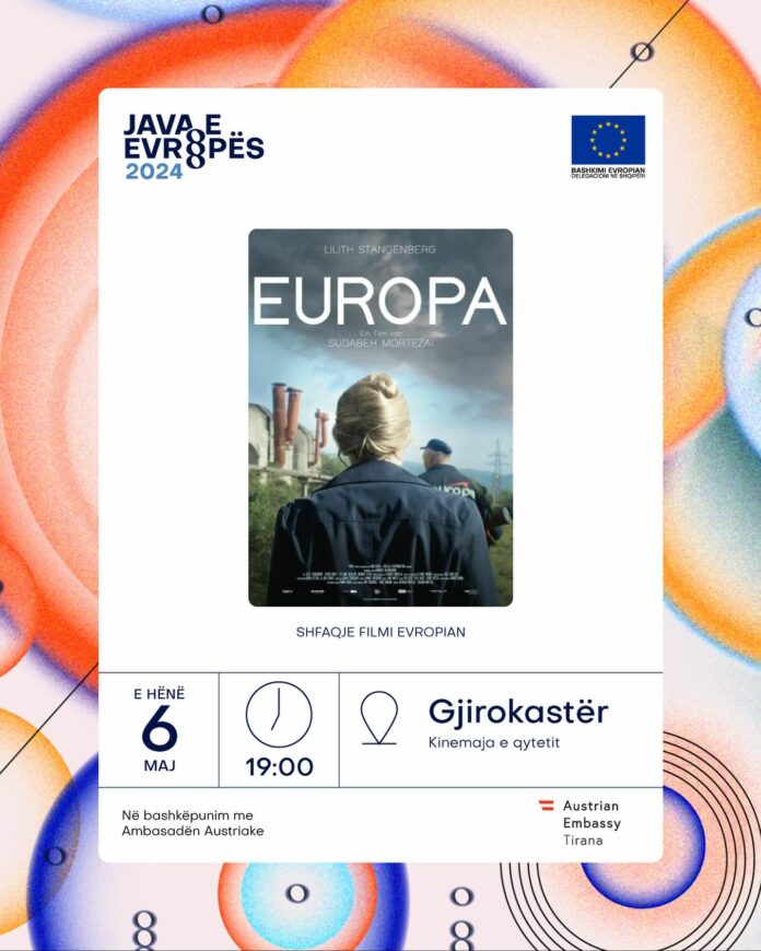 Bild: EU Delegation Albania Das Bild zeigt den Filmposter, auf dem der Rücken und Kopf der Protagonistin abgebildet ist.