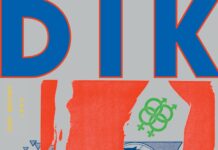 Pride Month / Kulturforum Warschau Das Bild zeigt das Cover der Ausgabe 14 des DIK-Magazins. Das Cover zeigt den großen Titel DIK und den Untertitel Vienna Issue. Das Cover ist eine Collage aus verschiedenen Bildern, darunter männliche Figuren und Porträts sowie Schriftelemente