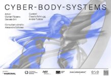 Cyber-Body-Systems / Kulturforum Bukarest Das Bild zeigt das Veranstaltungsplakat. Sujet: abstrakter Cyper Body