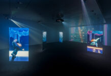 „Total Refusal“ in Ljubljana / Kulturforum Laibach Das Bild zeigt eine Ansicht der Ausstellung in der Galerie Aksioma in Laibach