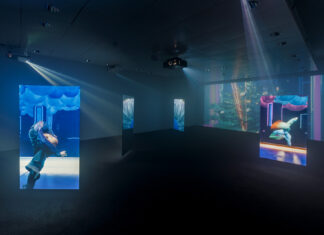 „Total Refusal“ in Ljubljana / Kulturforum Laibach Das Bild zeigt eine Ansicht der Ausstellung in der Galerie Aksioma in Laibach