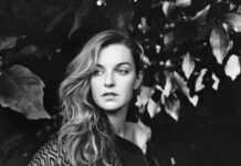 Valerie Fritsch / Generalkonsulat Straßburg Das Bild zeigt ein schwarz-weiss Potrait der Autorin Valerie Fritsch