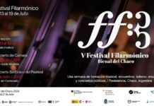 V Festival Filarmónico / Botschaft Buenos Aires Das Bild zeigt das offizielle Plakat des Festivals mit allen wichtigen Daten.