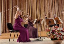 Konzert ATALANTE Quartett / Botschaft Sofia Das Bild zeigt das Quartett Atalante auf der Bühne