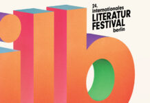 internationales literatur festival berlin / Kulturforum Berlin Das Bild zeigt ein Sujet des 24. Internationalen literatur festivals berlin: Ein orangefarbener Schriftzug mit den Lettern „i“. „l“ und „b“ vor cremefarbenem Hintergrund.
