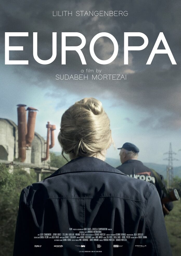 Werbeplakat Film Europa mit der Hauptdarstellerin Lilith Stangenberg