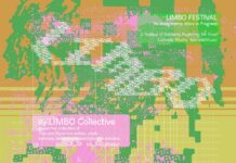 LIMBO-Festival / Botschaft Bangkok Das Bild zeigt den Festival-Flyer, eine bunte graphische Darstellung einer Landkarte von Thailand.