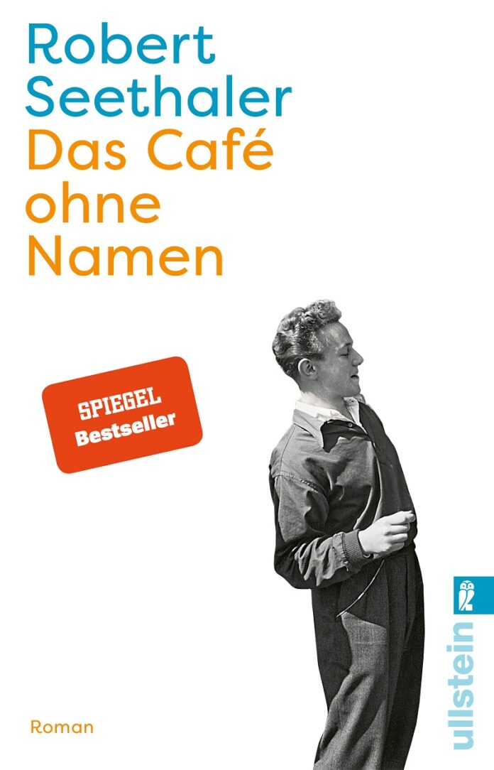 Das Bild zeigt das Buchcover von „Das Café ohne Namen“