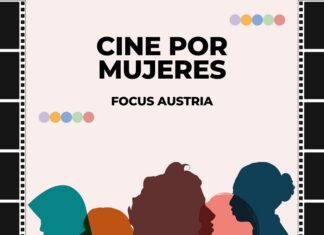 Focus Austria bei Cine por Mujeres / Kulturforum Madrid Das Bild zeigt Silhouetten von Frauen und Informationen zum Filmfestival