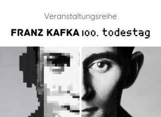 100 Jahre Franz Kafka / Kulturforum Teheran Das Poster kündigt eine Gedenkveranstaltung zum 100. Todestag von Franz Kafka am Österreichischen Kulturforum Teheran an.