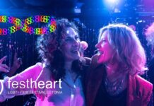 FestHeart 2024 / Botschaft Tallinn Das Bild zeigt zwei Frauen, die in einem Club feiern