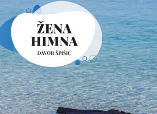 Theateraufführung / Kulturforum Zagreb Das Bild zeigt das Plakat des Theaterstücks: ein blauer Mantel treibt im Meer, darüber steht der Titel und weitere Informationen zur Veranstaltung.