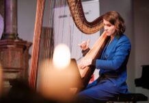 Adventkonzert/ Kulturforum Bratislava Elisabeth Plank an der Harfe