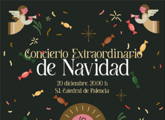 Bruckner-Konzert in der Kathedrale von Palencia / Kulturforum Madrid Das Bild zeigt das Werbeplakat des Konzerts und weitere Angaben zu den gespielten Stücken sowie den auftretenden Ensembles.