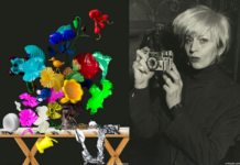 KI-Ausstellung: Claudia Larcher „Hallucinations“ / Kulturforum Prag Das Bild zeigt zwei mit Hilfe von Künstlicher Intelligenz erstellte Werke der Künstlerin Claudia Larcher.