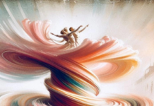 53. Hong Kong Arts Festival / Generalkonsulat Hongkong Das Bild zeigt „tristsch tratsch“ eine Vermischung von Walzern und Polkas in Form eines farbenfrohen Wirbelsturms.