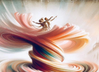 53. Hong Kong Arts Festival / Generalkonsulat Hongkong Das Bild zeigt „tristsch tratsch“ eine Vermischung von Walzern und Polkas in Form eines farbenfrohen Wirbelsturms.