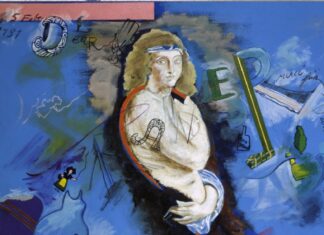 Konzert: The Waltz Project / Kulturforum New York Zeichnung von Rainer Gross