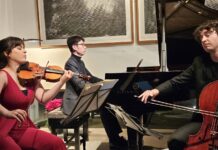 Amatis Trio / Botschaft Nikosia Das Bild zeigt das Konzert.