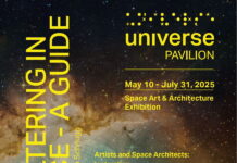 Space Shelter Earth / Kulturforum Mailand Das Bild zeigt die Broschüre von Universe Pavillion.