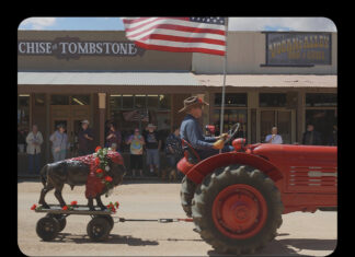 43. Filmfestival Uruguay / Botschaft Buenos Aires Das Bild zeigt den Flyer des Films Henry Fonda for President mit den Logos des Filmfestivals und der Österreichischen Botschaft Buenos Aires.