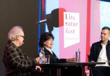 Literaturfest / Generalkonsulat München Das Bild zeigt … Michael Köhlmeier, Monika Helfer und Matze Hielscher