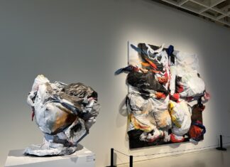 VIENNA TODAY – ACTIVATING FUTURES / Generalkonsulat Shanghai Das Bild zeigt die Werke Vessel und Desiring Machine von Olga Sheblykina.