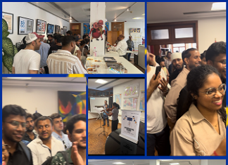 Feier des Europatages / Kulturforum New Delhi Das Bild zeigt eine Fotocollage der Veranstaltungen.