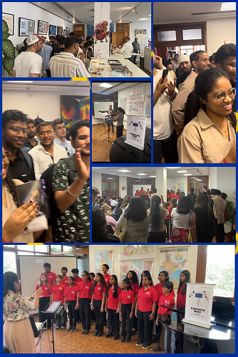 KFNewDelhi Das Bild zeigt eine Fotocollage der Veranstaltungen.