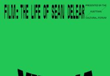 Vienna Underground (EUNIC-Reihe) / Kulturforum Washington Es ist das Poster der Veranstaltung zu sehen. Es ist grün mit schwarzen Lettern.