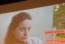 Premiere des Kurzfilms Sunflower/ OeAD-Kooperationsbüro Lemberg, Ukraine Office Austria Das Bild zeigt die TeilnehmerInnen der Q&A Session