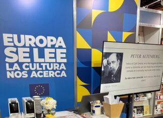 Internationale Buchmesse / Botschaft Buenos Aires Das Bild zeigt einen Ausschnitt der Präsentation zu österreichischem Deutsch/Dialekt inkl. Vortragende und Publikum.