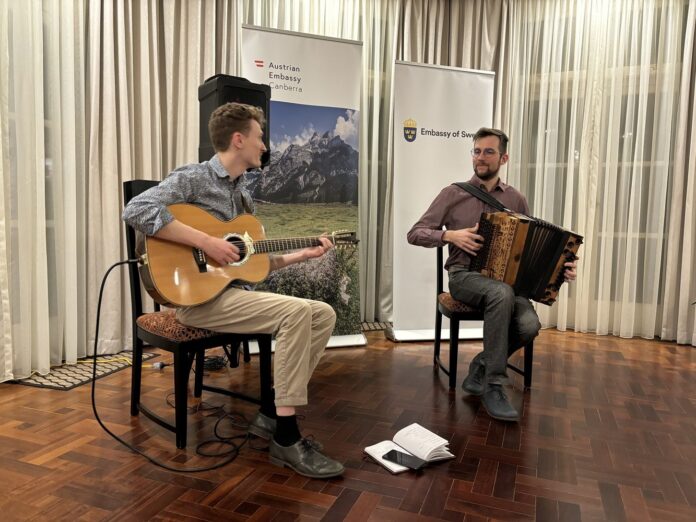 Bild: ÖB Canberra Das Bild zeigt die Musiker beim Konzert.