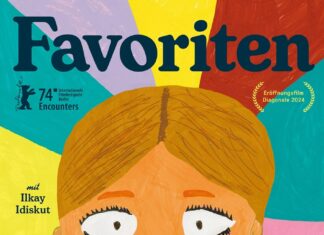 Francophones Filmfestival in Tunesien / Botschaft Tunis Das Bild zeigt eine farbige Kinderzeichnung mit einem Portrait und dem Filmtitel .