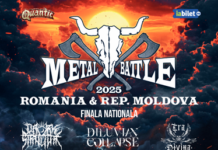 Graufar beim Finale Wacken Metal Battle Rumänien 2025 / Kulturforum Bukarest Das Bild zeigt das Plakat der Veranstaltung.