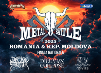 Graufar beim Finale Wacken Metal Battle Rumänien 2025 / Kulturforum Bukarest Das Bild zeigt das Plakat der Veranstaltung.