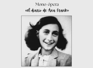 Das Tagebuch der Anne Frank / Kulturforum Madrid Das Bild zeigt Anne Frank und Informationen zur Veranstaltung.