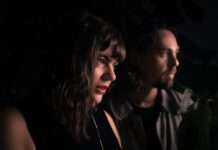 DRANK beim Festival Météo in Mulhouse / Kulturforum Paris Das Bild zeigt Ingrid Schmoliner und im Hintergrund Alex Kranabetter.