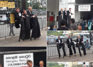 Straßentheater / Kulturforum New Delhi Das Bild zeigt „Irrwisch - Wegenstreits Gäste“ auf Tour