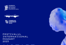 Mozart & Woelfl: zwei geniale Kinder aus Salzburg / Kulturforum Bukarest Das Bild zeigt das Plakat des Festivals.