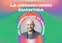 Biennale City & Science/ Kulturforum Madrid Das Bild zeigt ein Porträtfoto von Prof. Brukner vor einem farbigen Hintergrund.