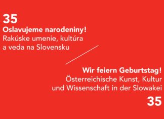 35 Jahre Österreichisches Kulturforum Bratislava / Kulturforum Bratislava Plakat zum Jubiläum „35 Jahre Österreichisches Kulturforum Bratislava“