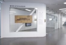 Ausstellung NOWHERE / Artists-in-Residence MQ Das Bild zeigt einen Blick in den Ausstellungsraum.